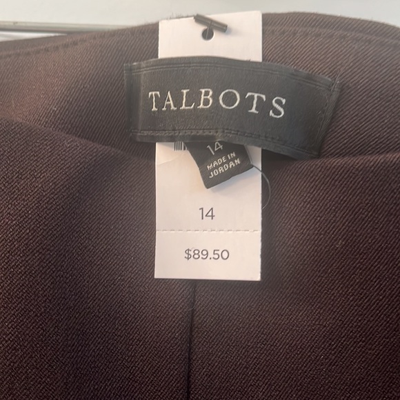 Talbots Brown slacks NWT - Picture 2 of 5